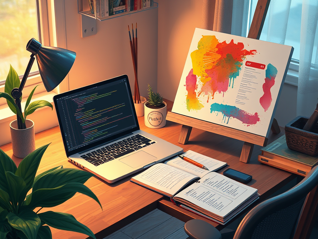 How I Balance Work, Blogging, and Painting